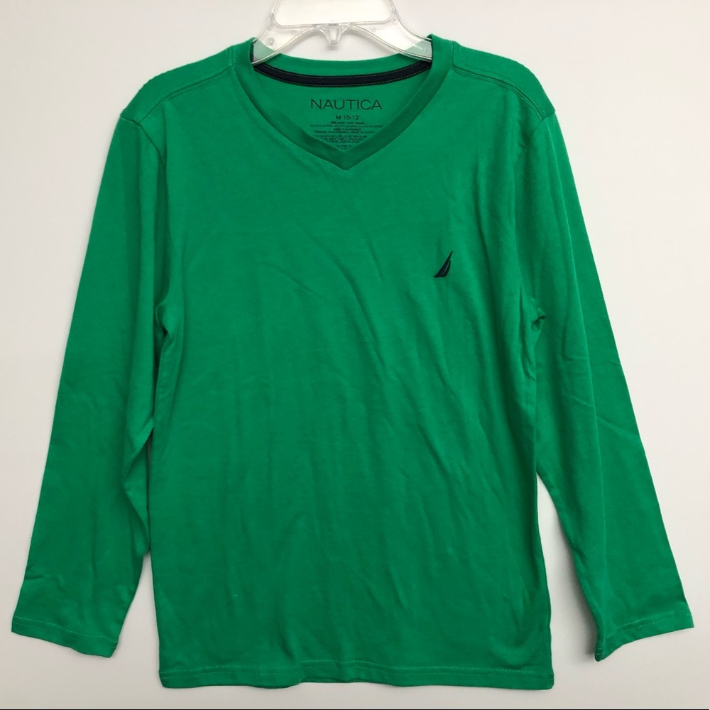 🆕NAUTICA Boys Long Sleeve Shirt Size M(10/12)